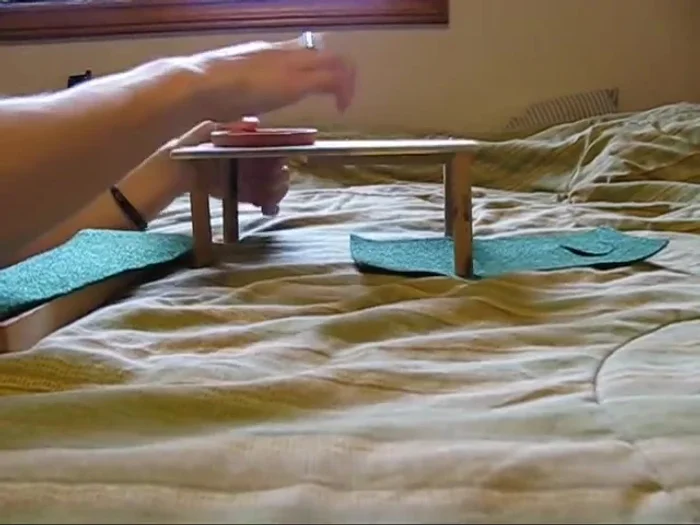 Attach legs: Securely attach legs to the bottom of the platform to elevate it.