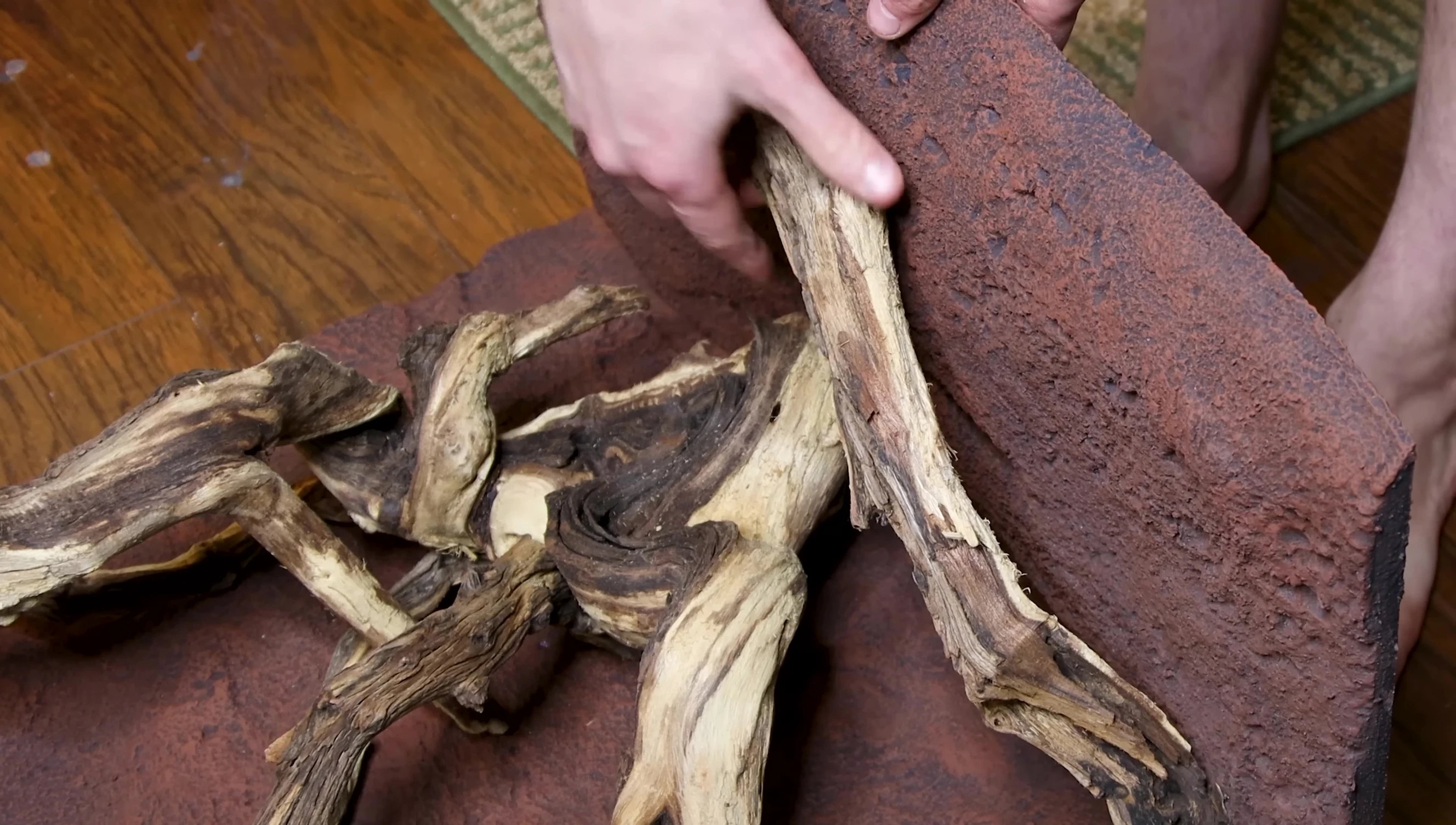 Dry fitting the branches
