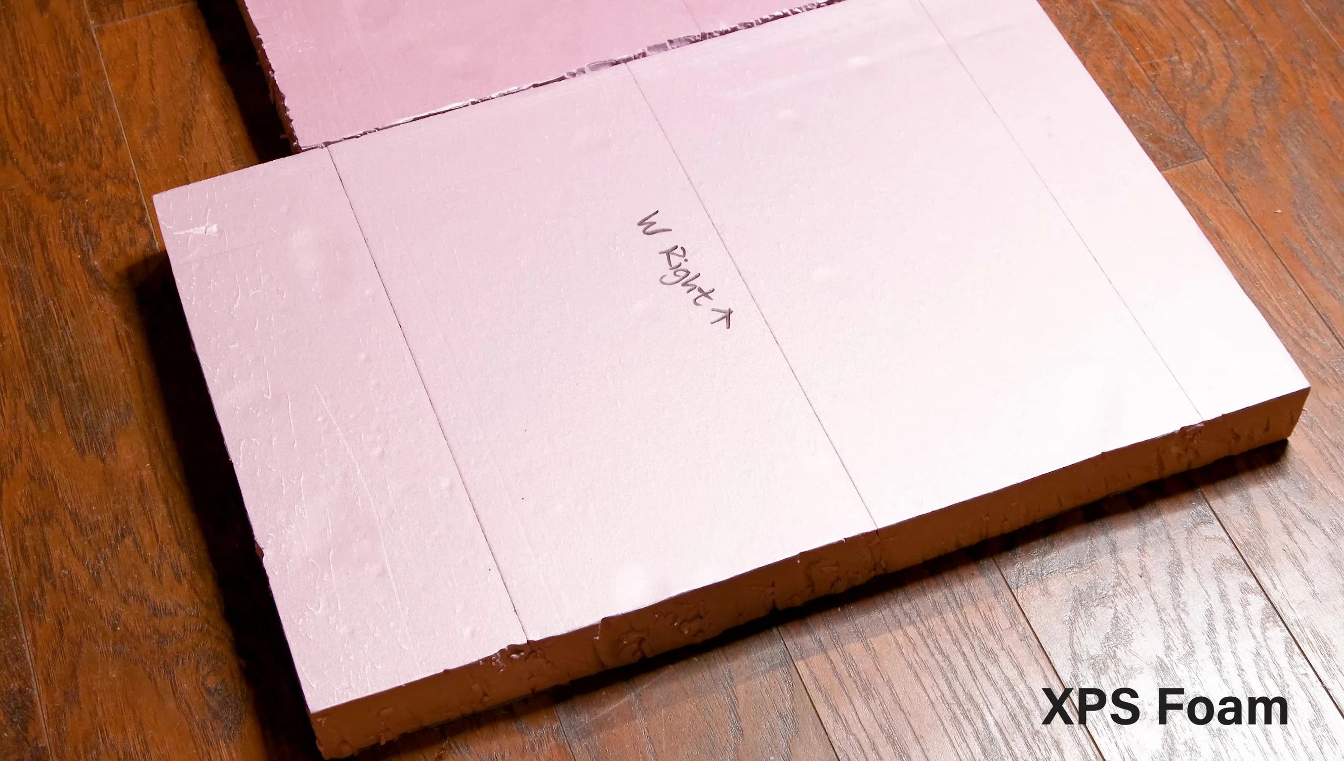 Carving XPS foam with a kitchen knife
