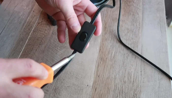 Remove the old switch. It may be necessary to gently twist or pry it off.