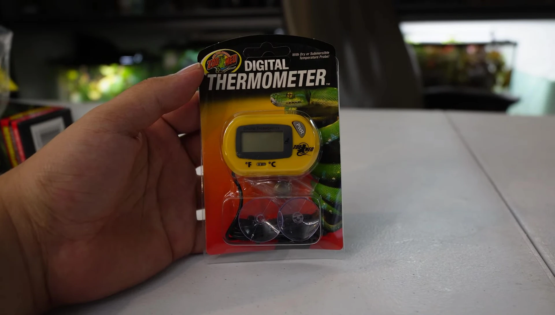 The thermometer included in the kit.