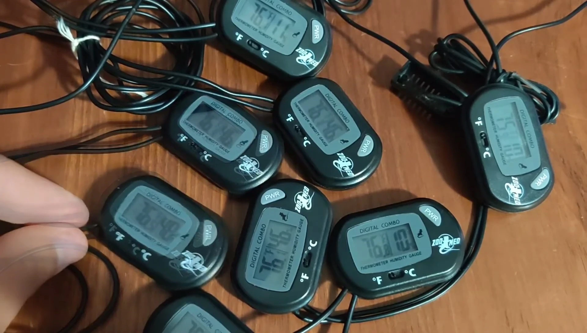 Multiple ZooMed units placed together for comparison