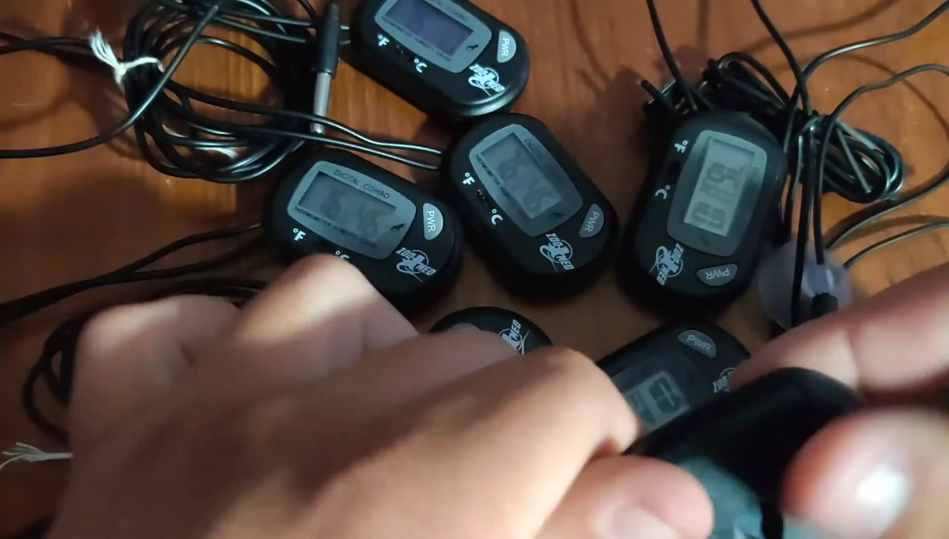 ZooMed Hygrometer showing battery compartment