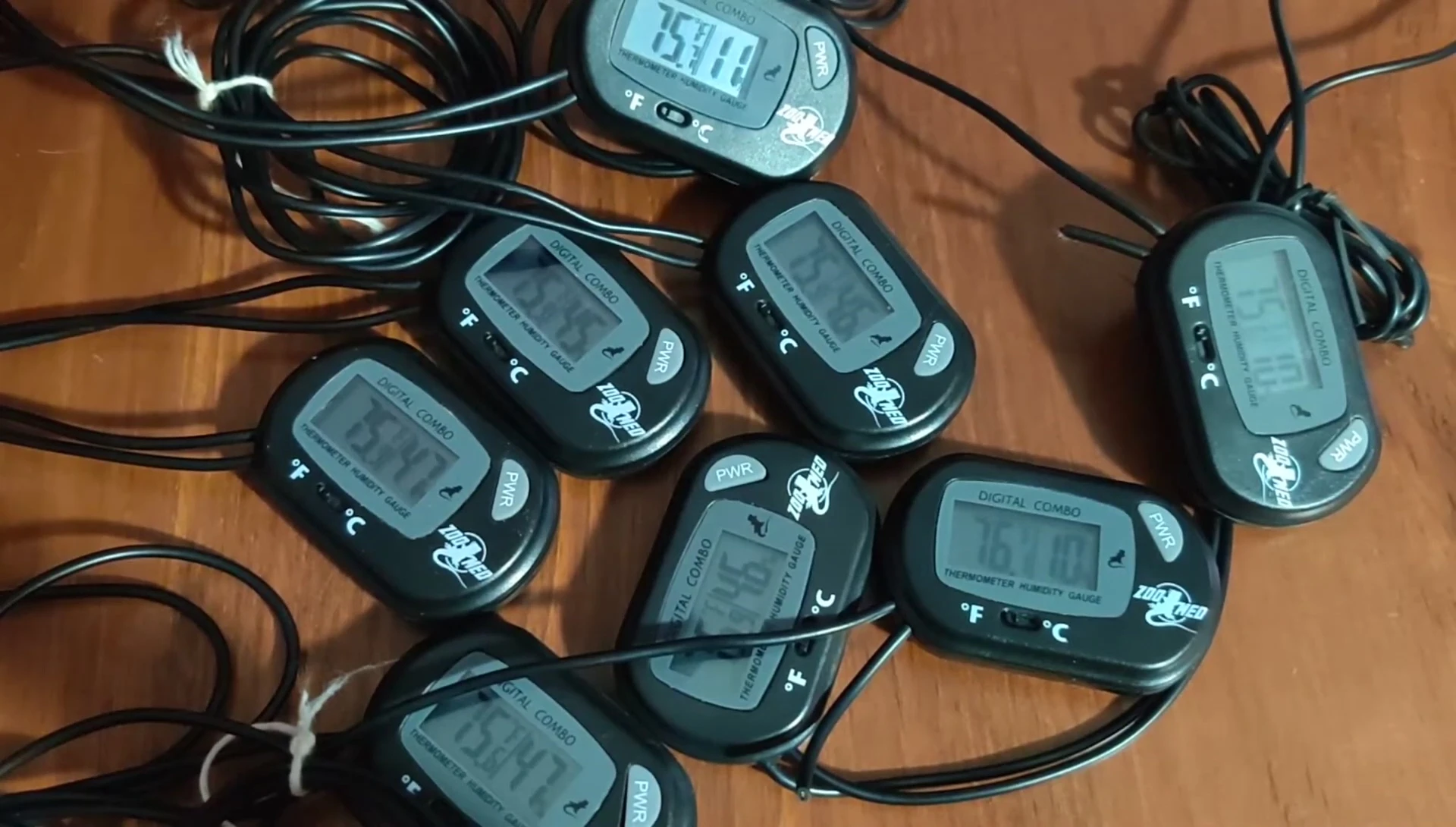 Opened ZooMed Hygrometer, revealing internal wiring