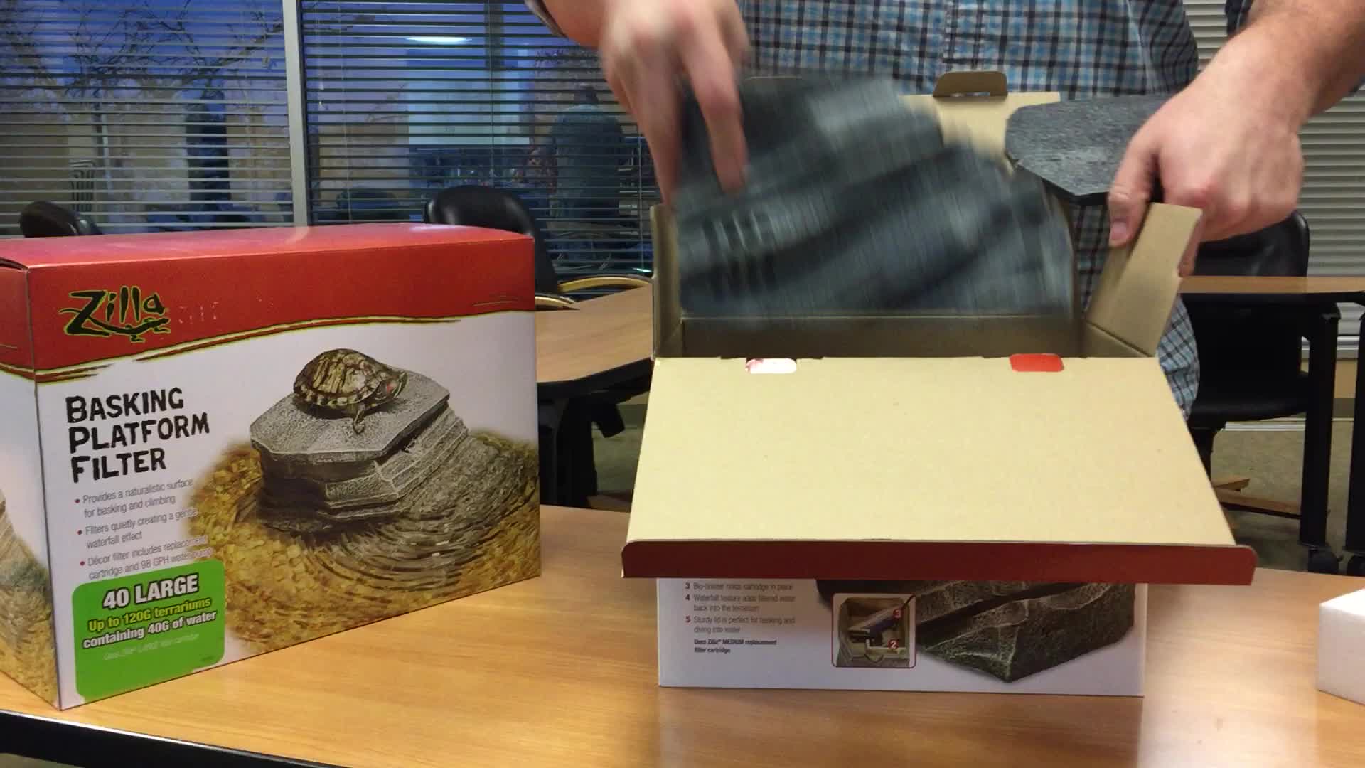 Contents of the Zilla Basking Platform Filter Box