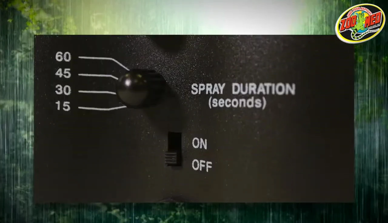 Repti Rain power switch in the off position