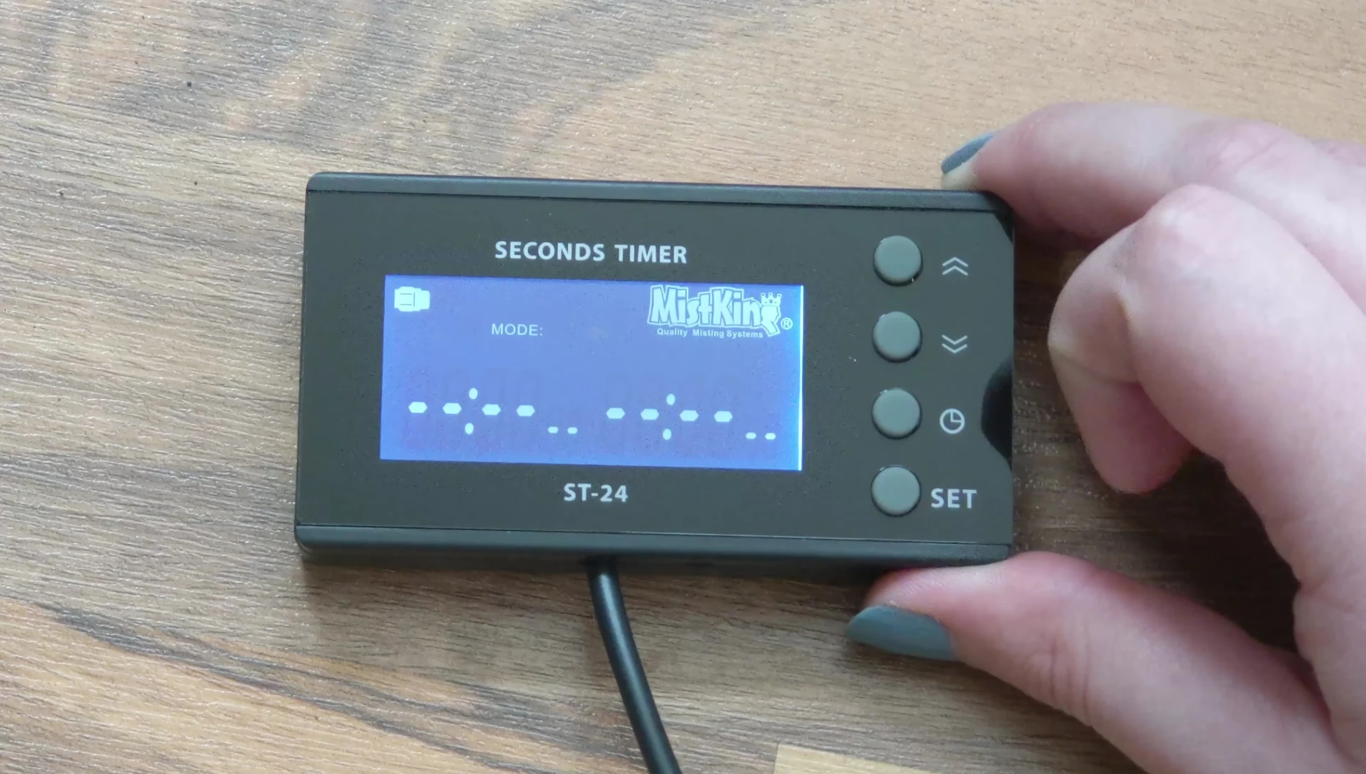 Setting the timer to 'auto' mode