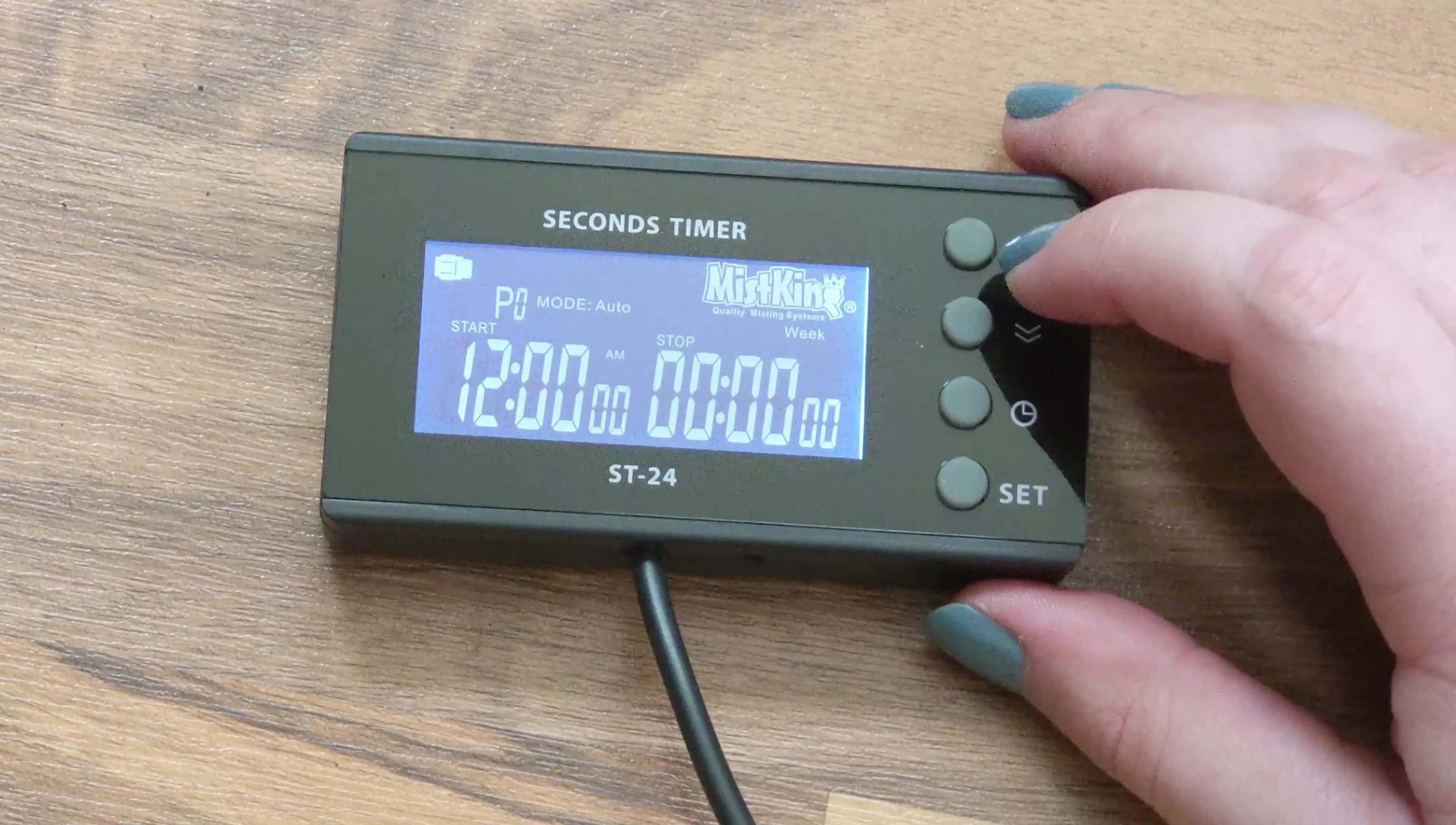 Programming misting times and durations
