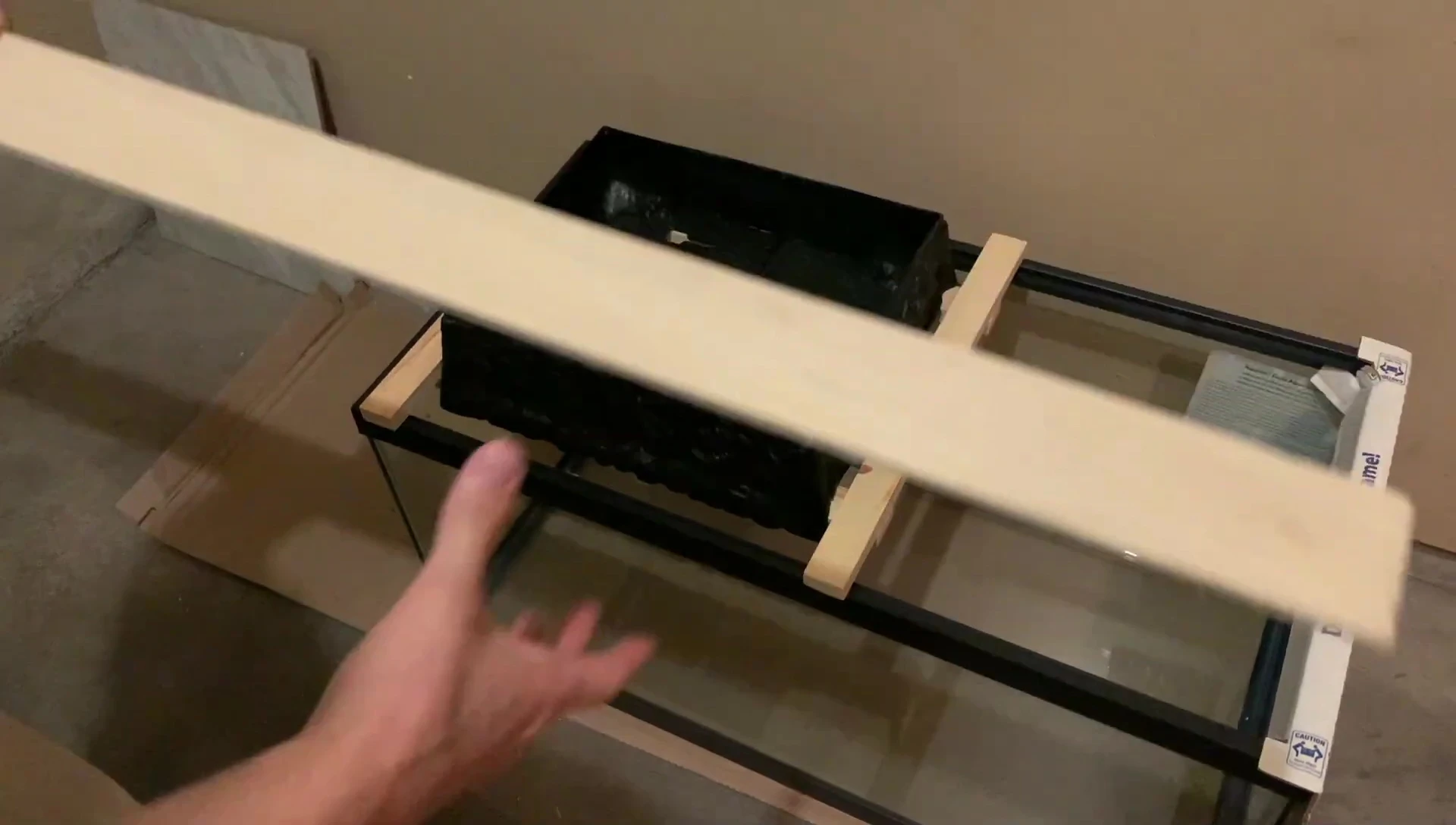 Cutting and installing the poplar board side pieces.