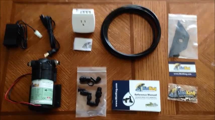 Contents of the MistKing box