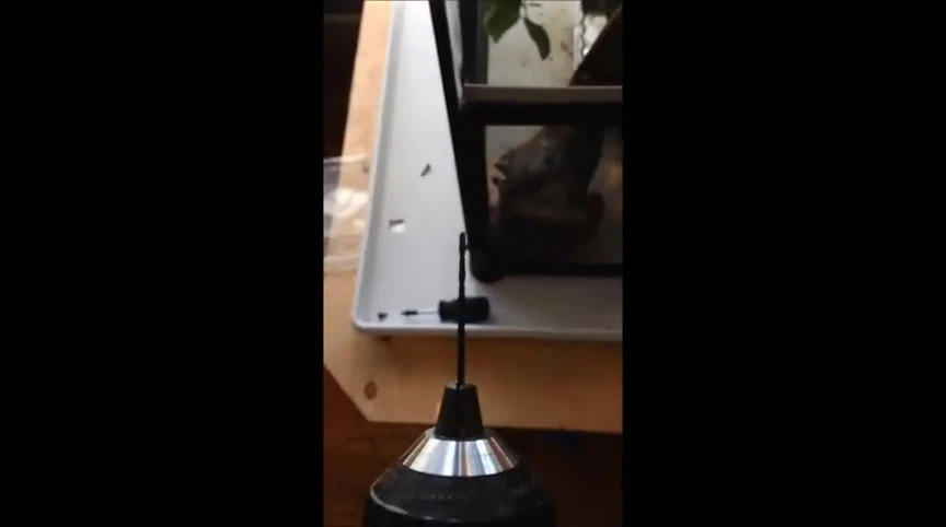 Drilling pilot holes for nozzle mounting