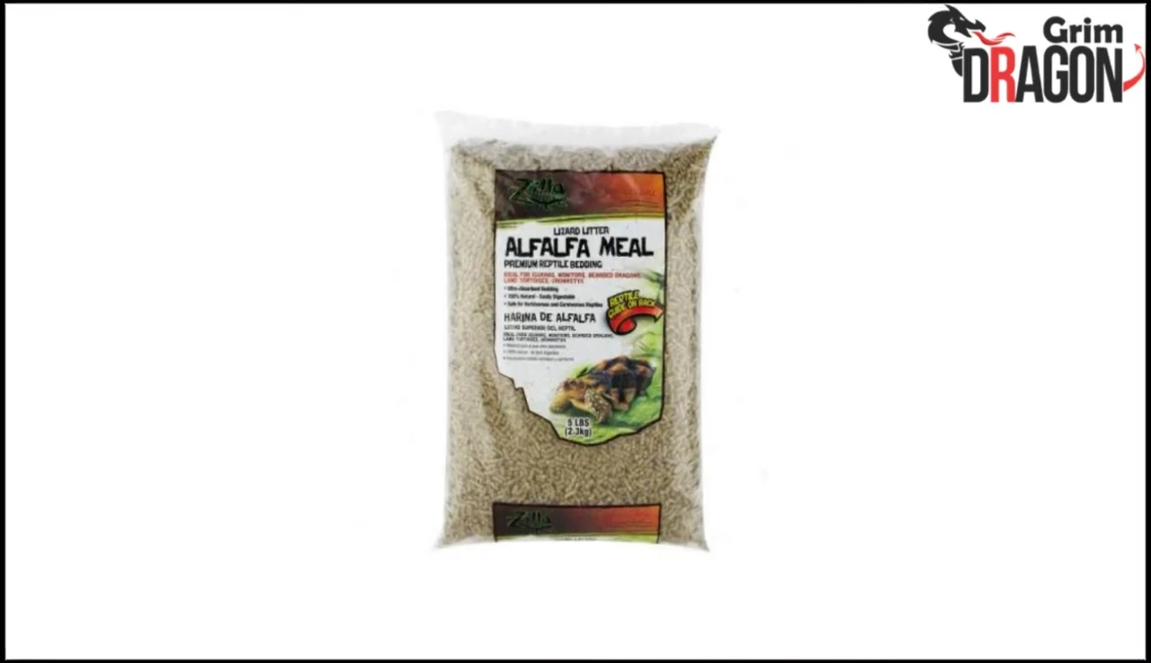 Alfalfa meal close-up