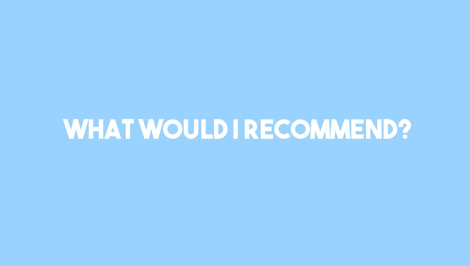 Summary of recommended lighting types.