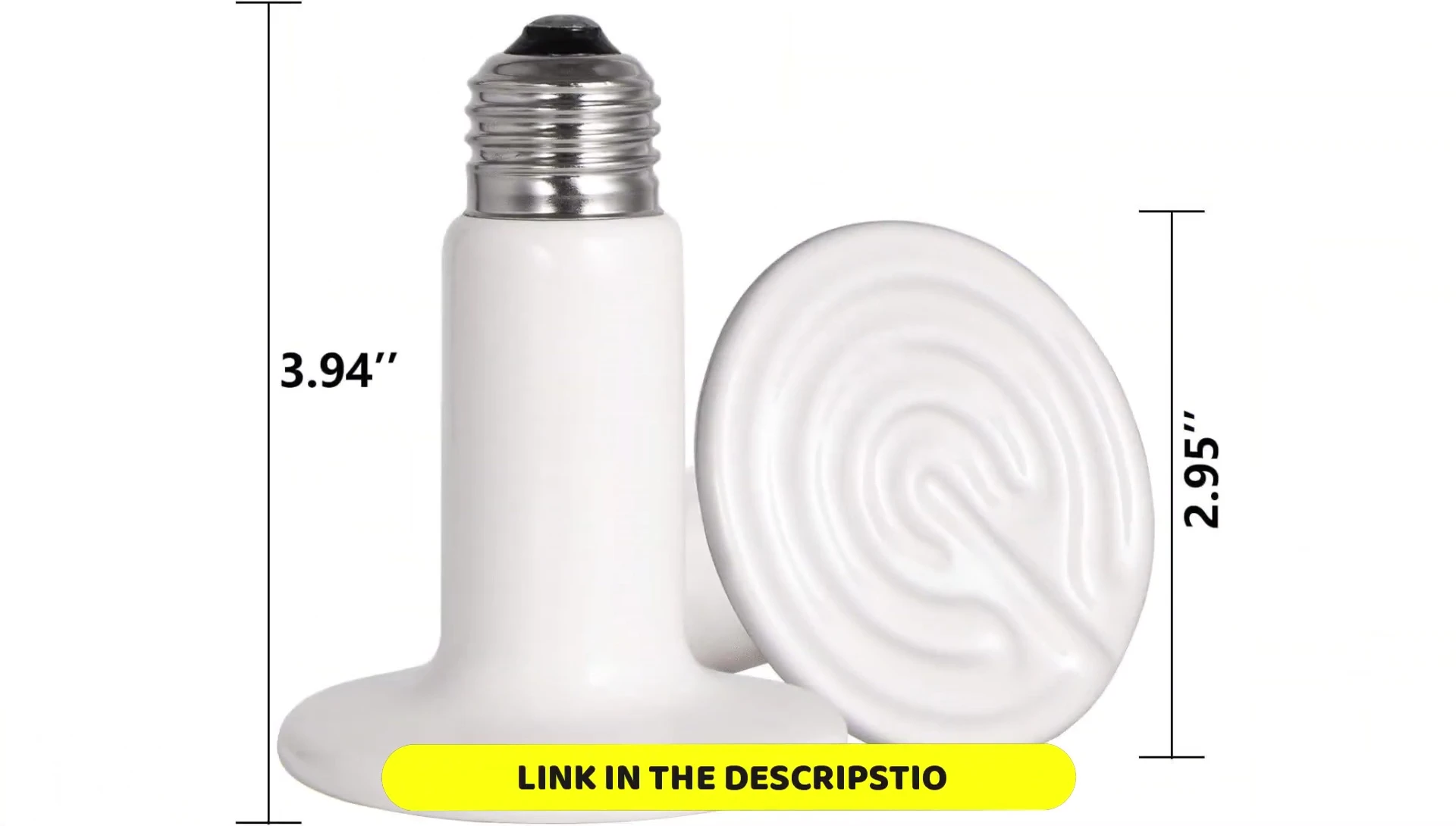 Close up of the 150W lamp.