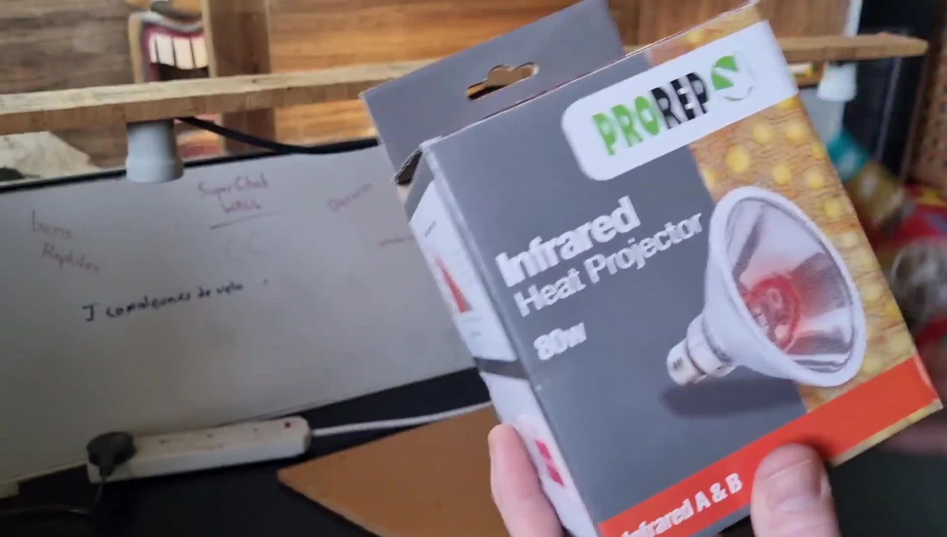 ProRep infrared heat projector price displayed on screen