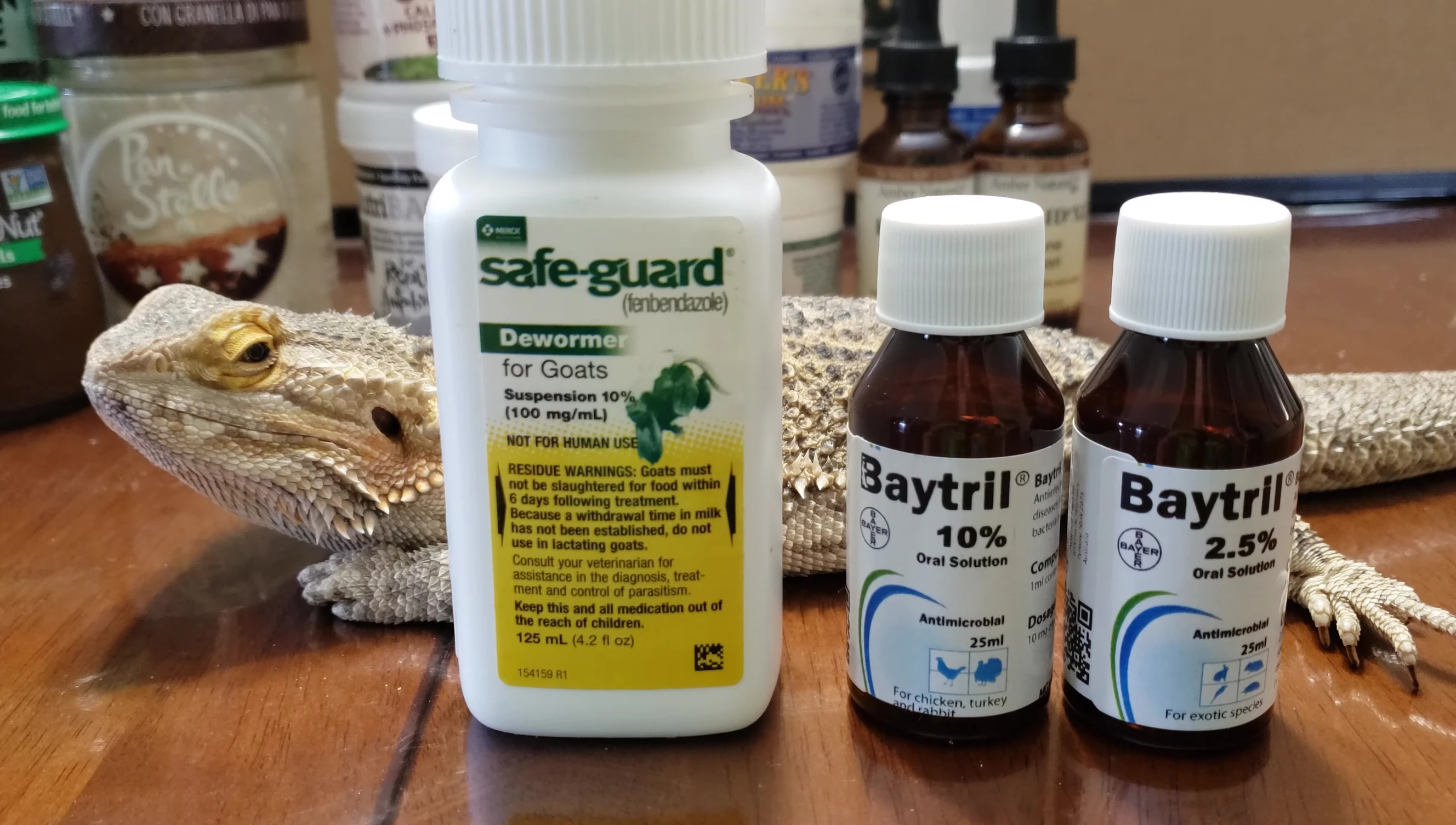 Close-up of Baytril packaging.