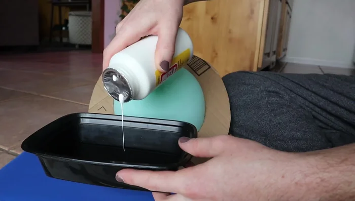 Use a balloon to create a spherical shape for a more natural look. Apply papier-mâché (newspaper and Mod Podge) over the balloon and cardboard/styrofoam base.