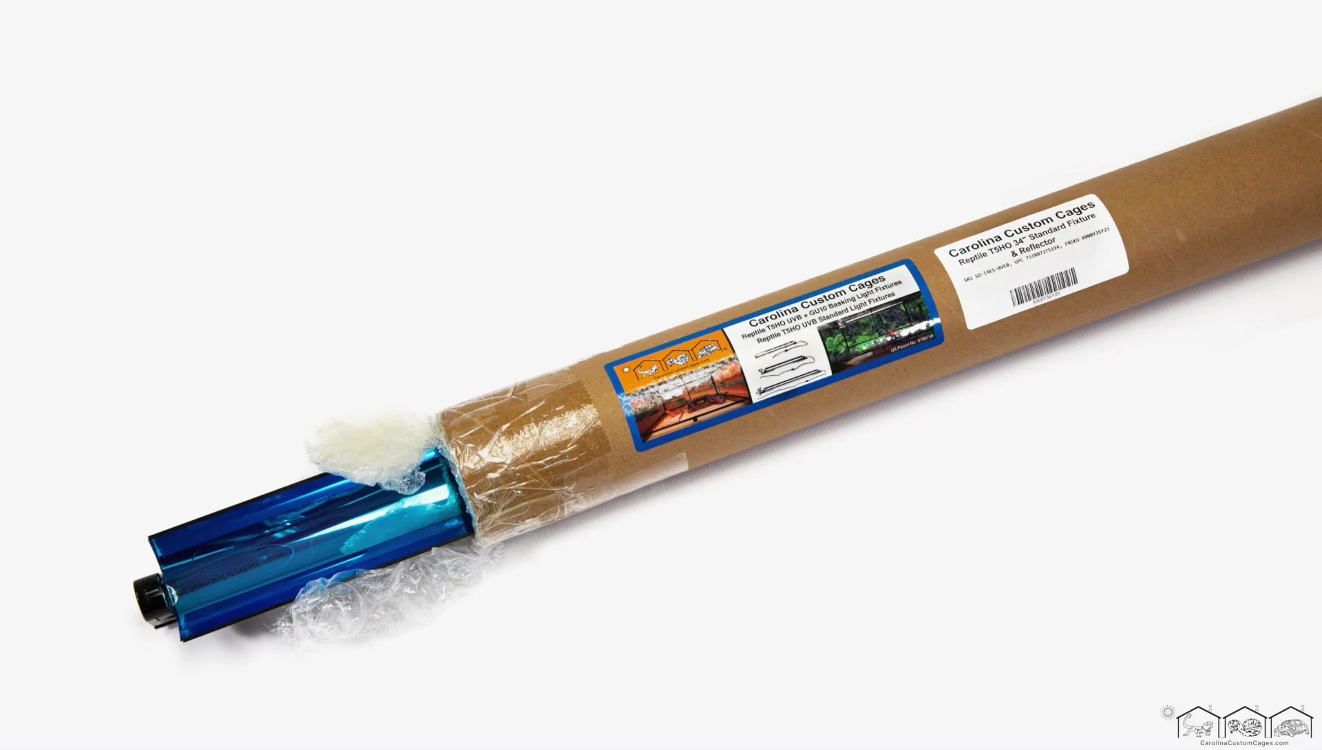 The fixture's packaging