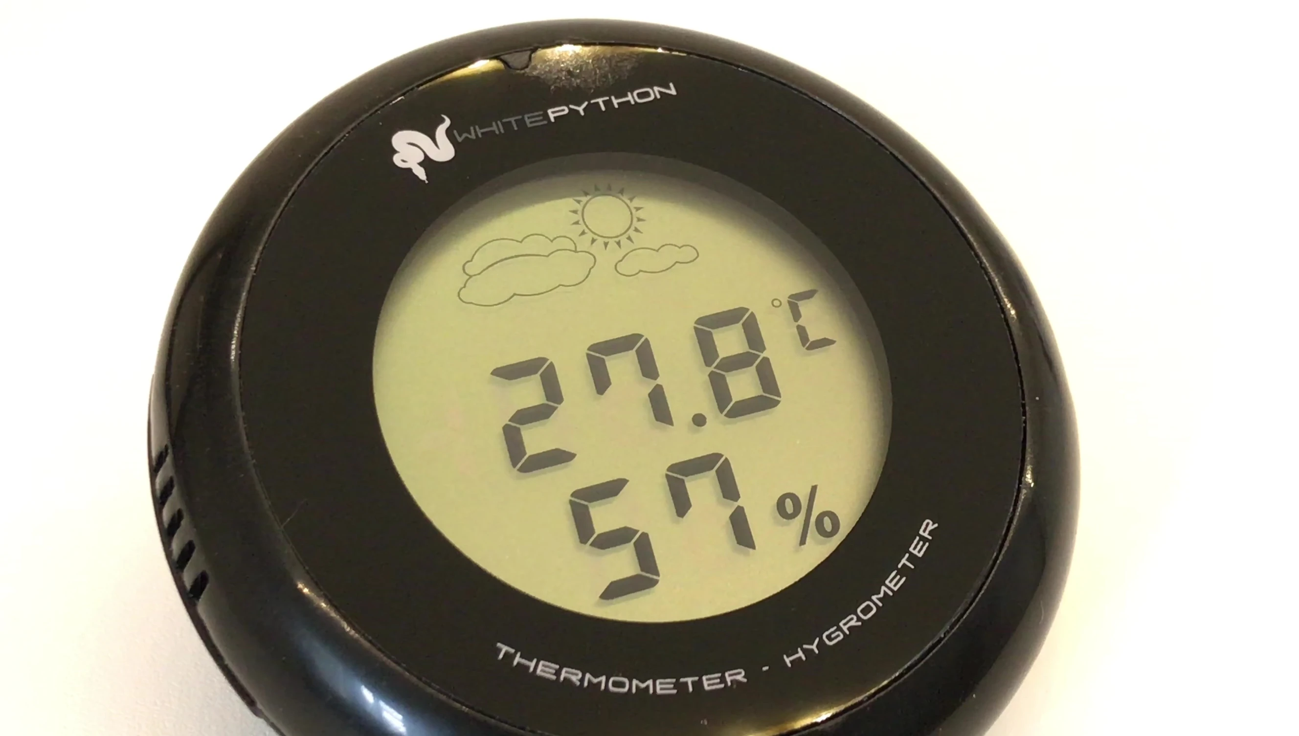 The clear and easy to read digital display