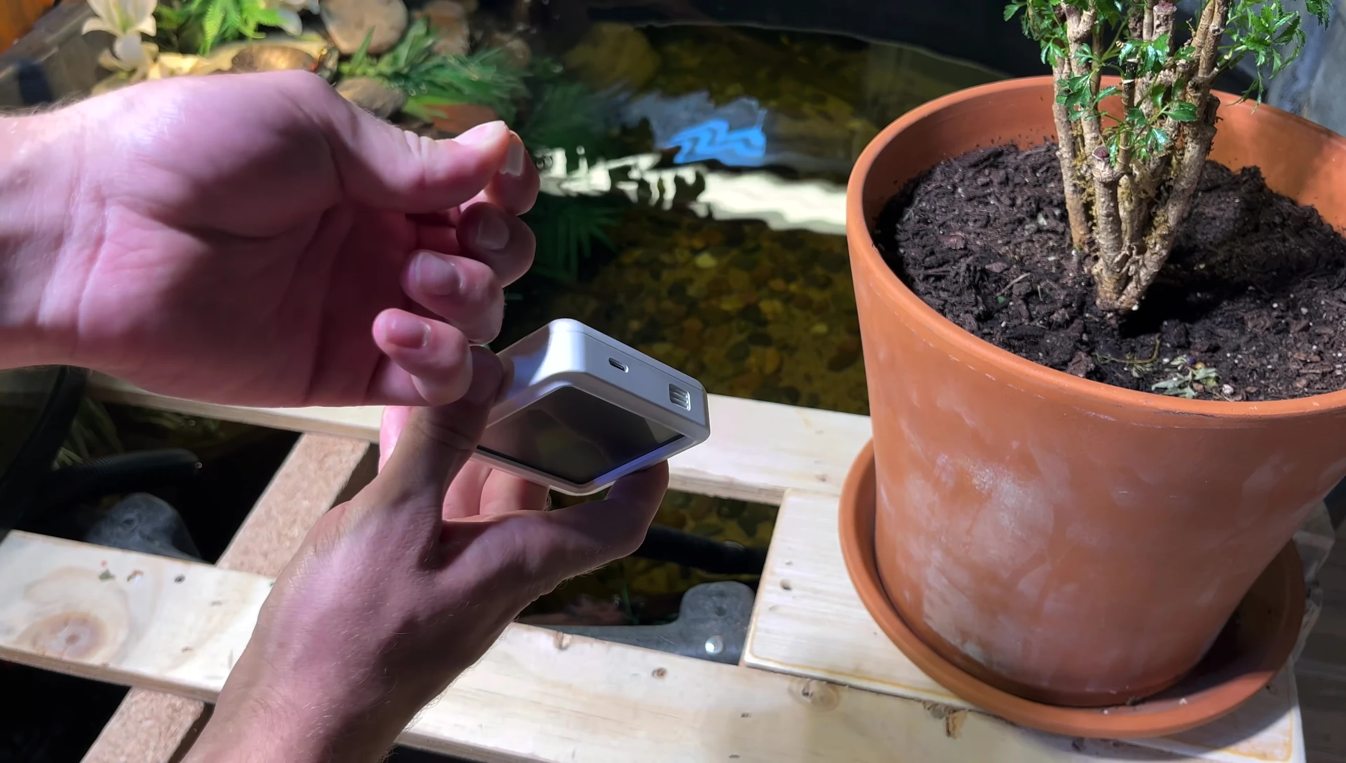 Charging port of the INKBIRD IBS-TH3-PLUS