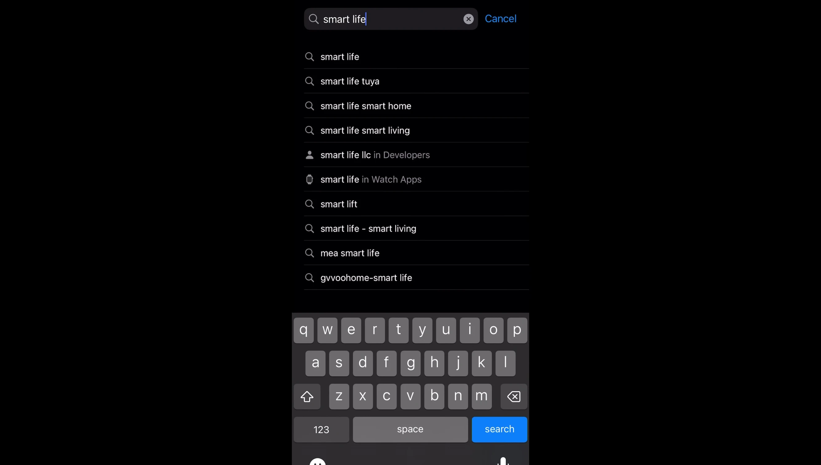 Smart Life app download screen
