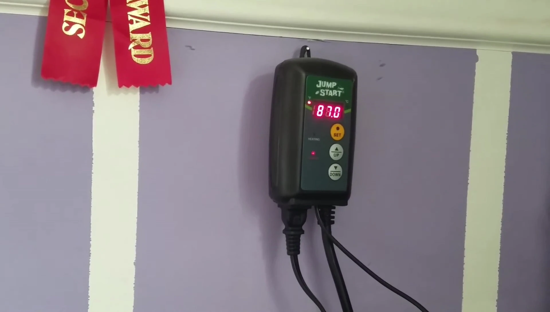 Side-by-side comparison of thermostat and secondary thermometer readings