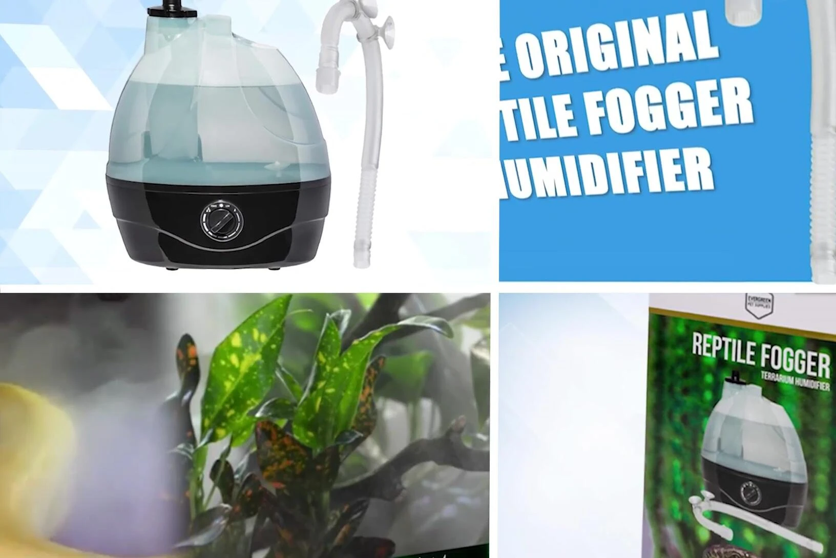 Evergreen Reptile Humidifier and Fogger shown
