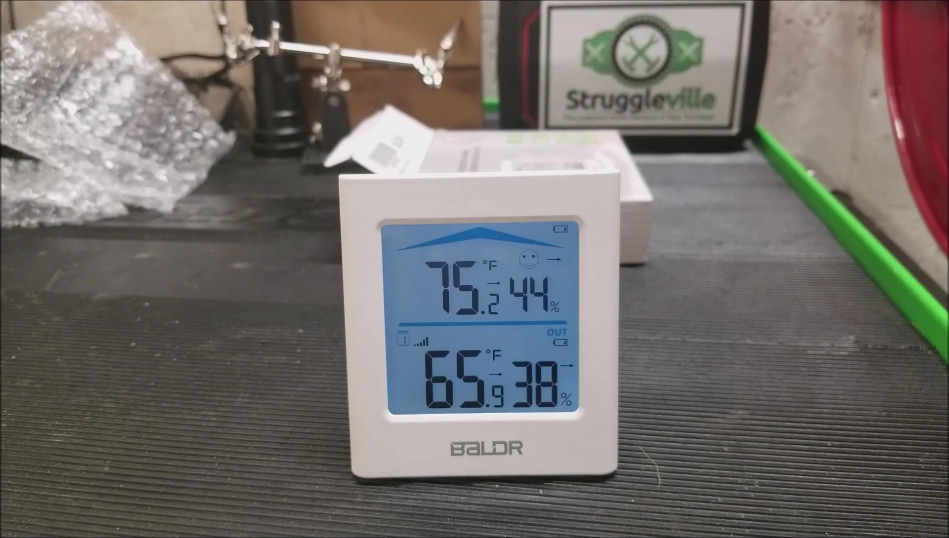 Starting the temperature test