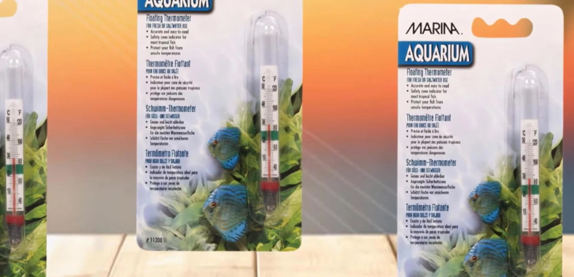 The red alcohol solution visible in the Marina Thermometer