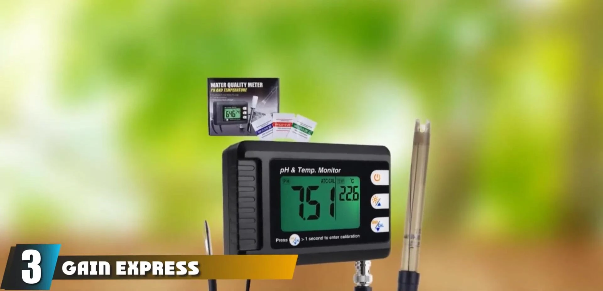 Gain Express Digital Combo pH & Temperature Meter