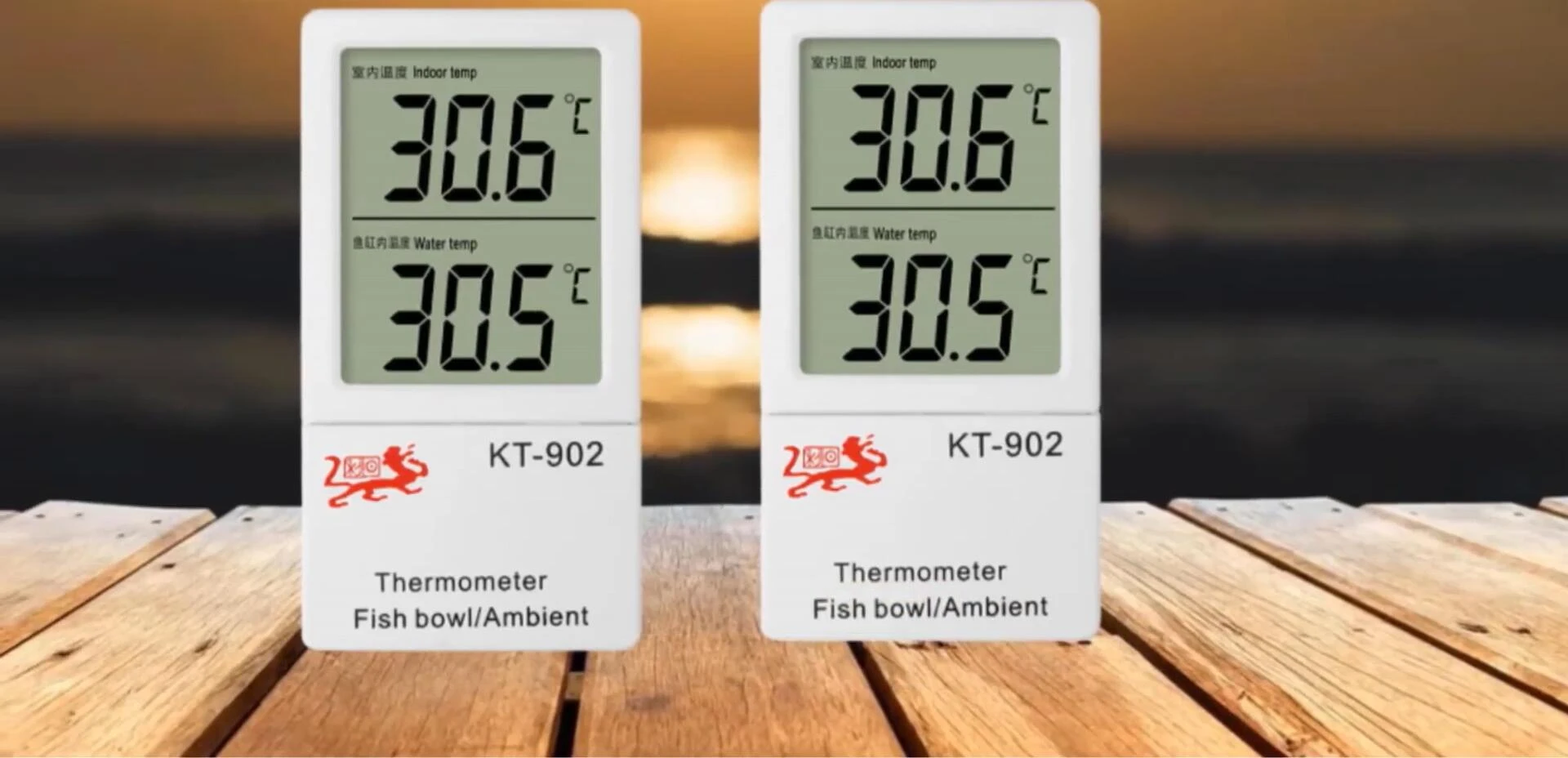 The JLNOV thermometer's large LCD screen