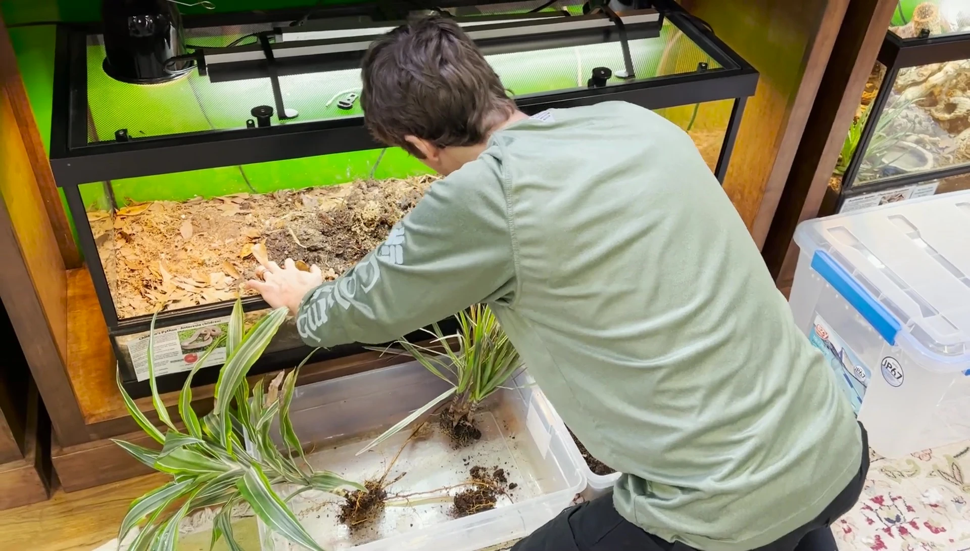 Inspecting the substrate for unwanted materials.