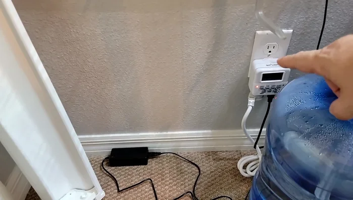 Connect the pump, filter, and timer.