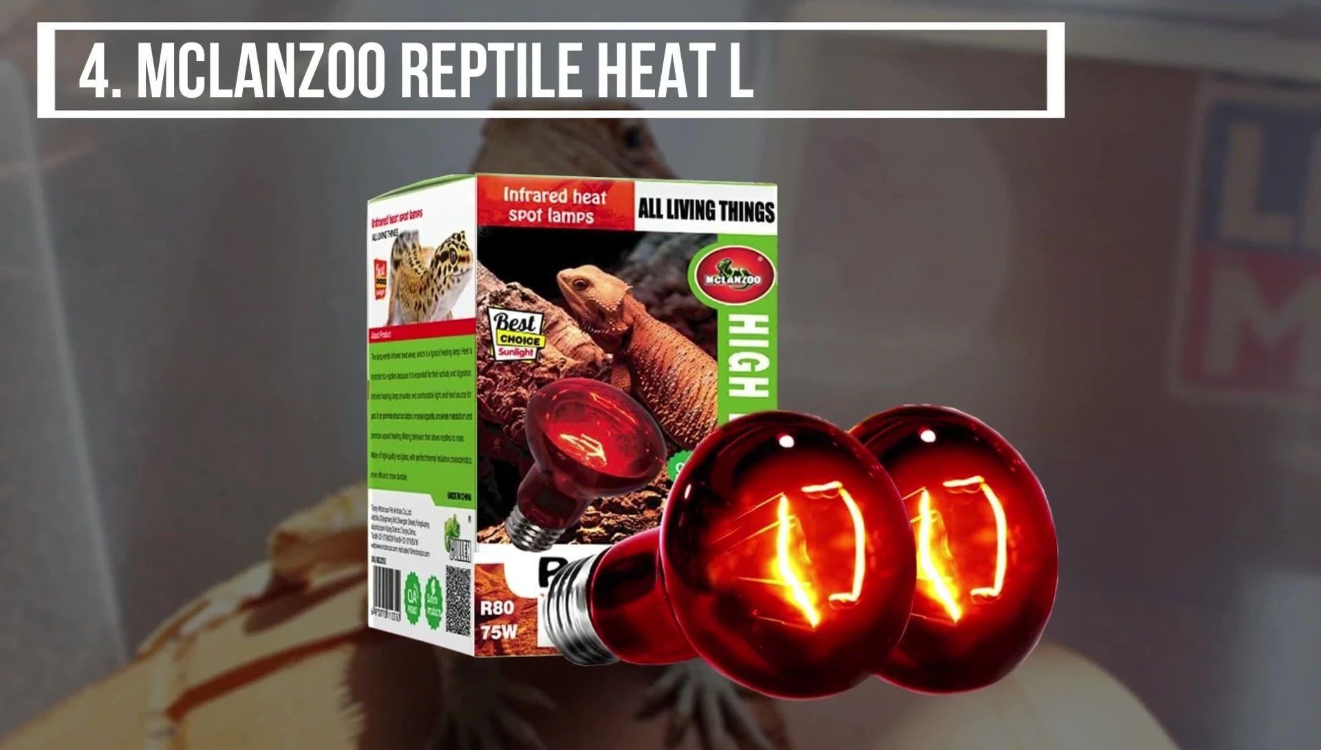 Mclanzu Reptile Heat Lamp Bulb