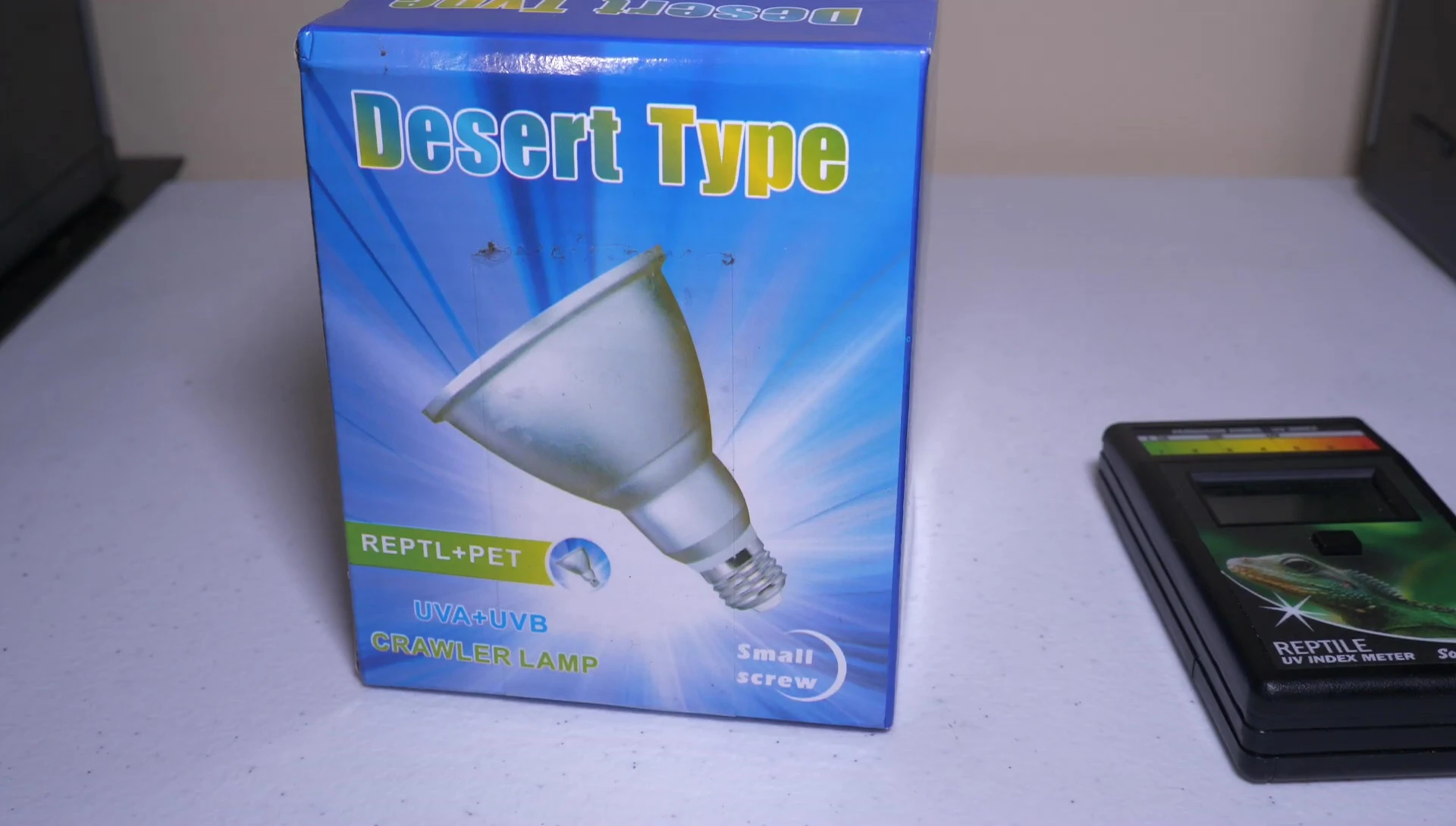 Reviewer showing a typical single diode LED bulb