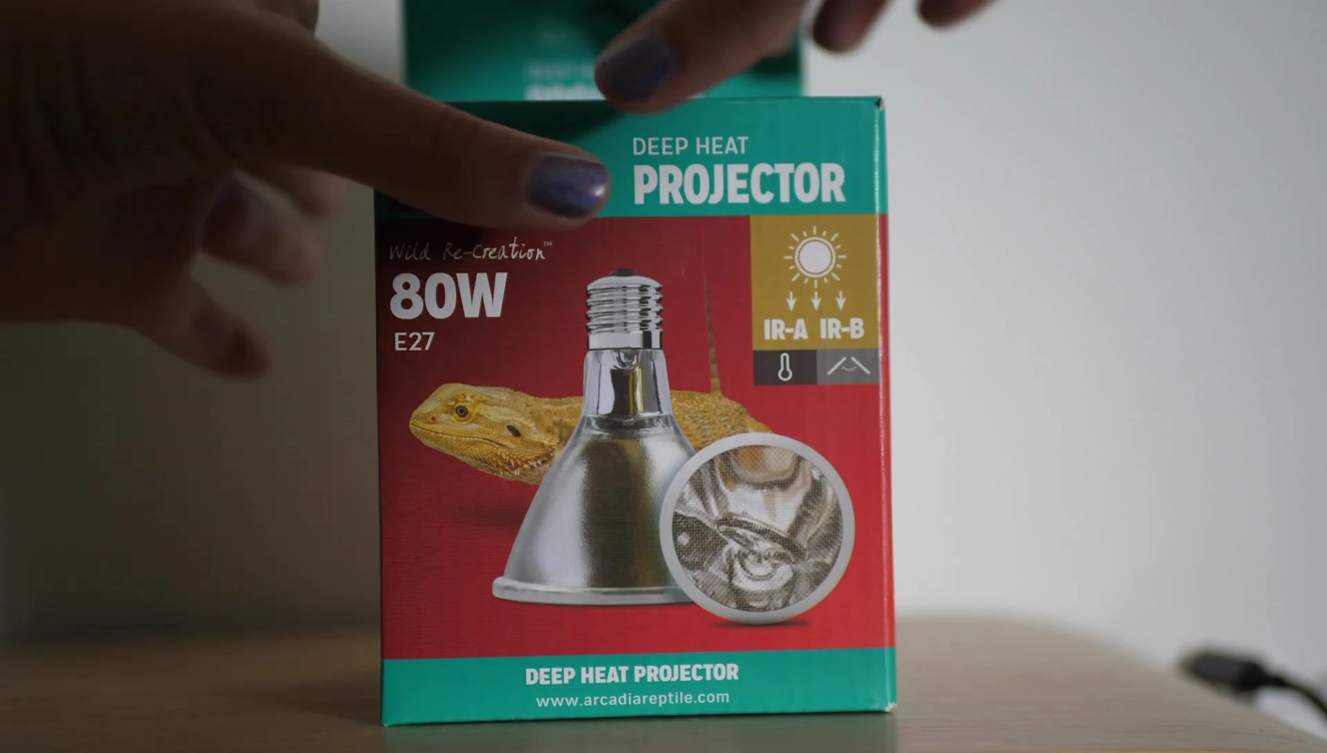 Image of the Deep Heat Projector packaging