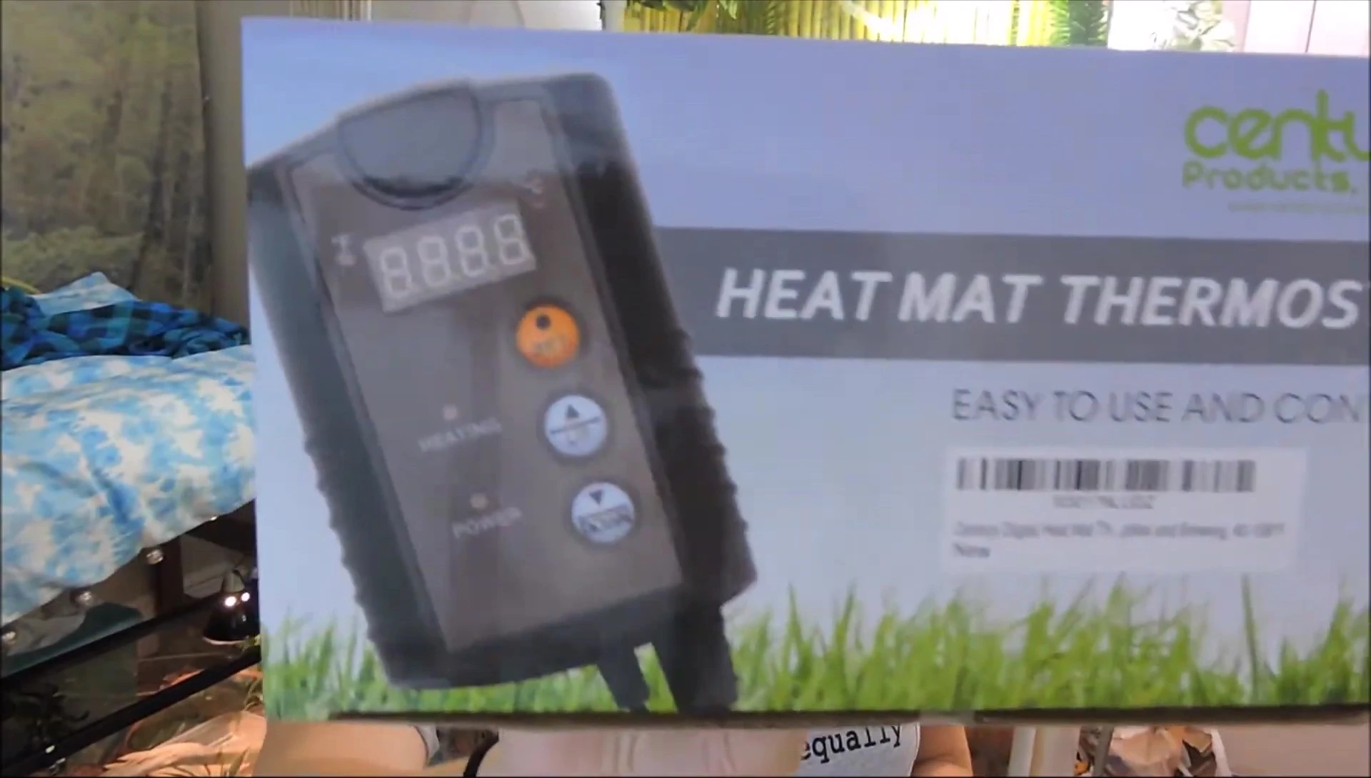 Close-up of the thermostat