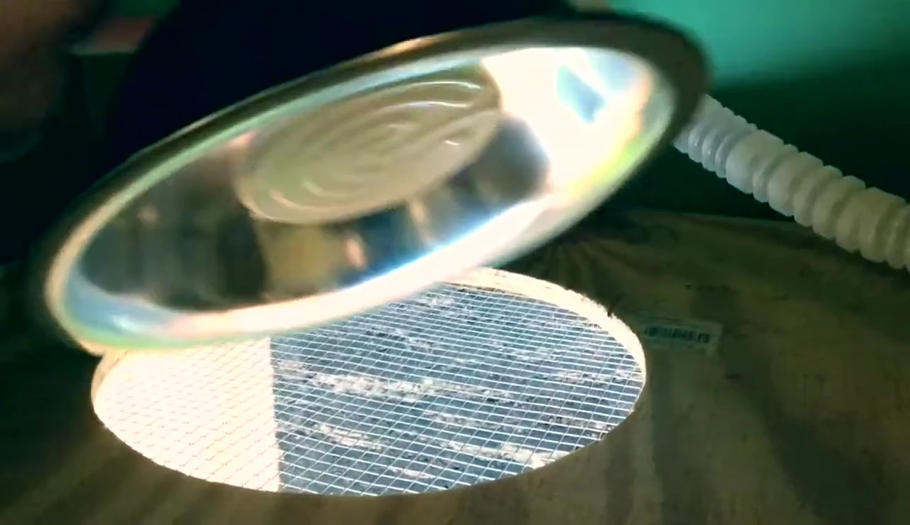 A ceramic heat emitter.