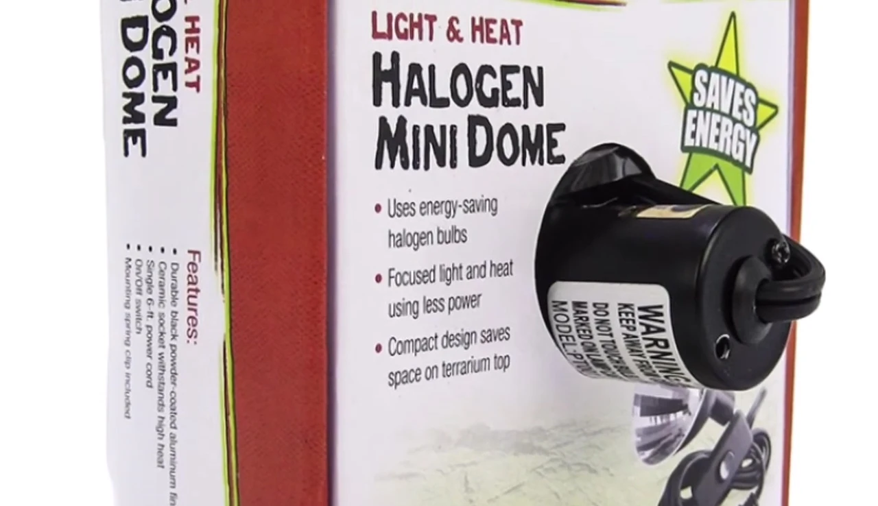 Zilla Mini Halogen Heat and UVB fixture.