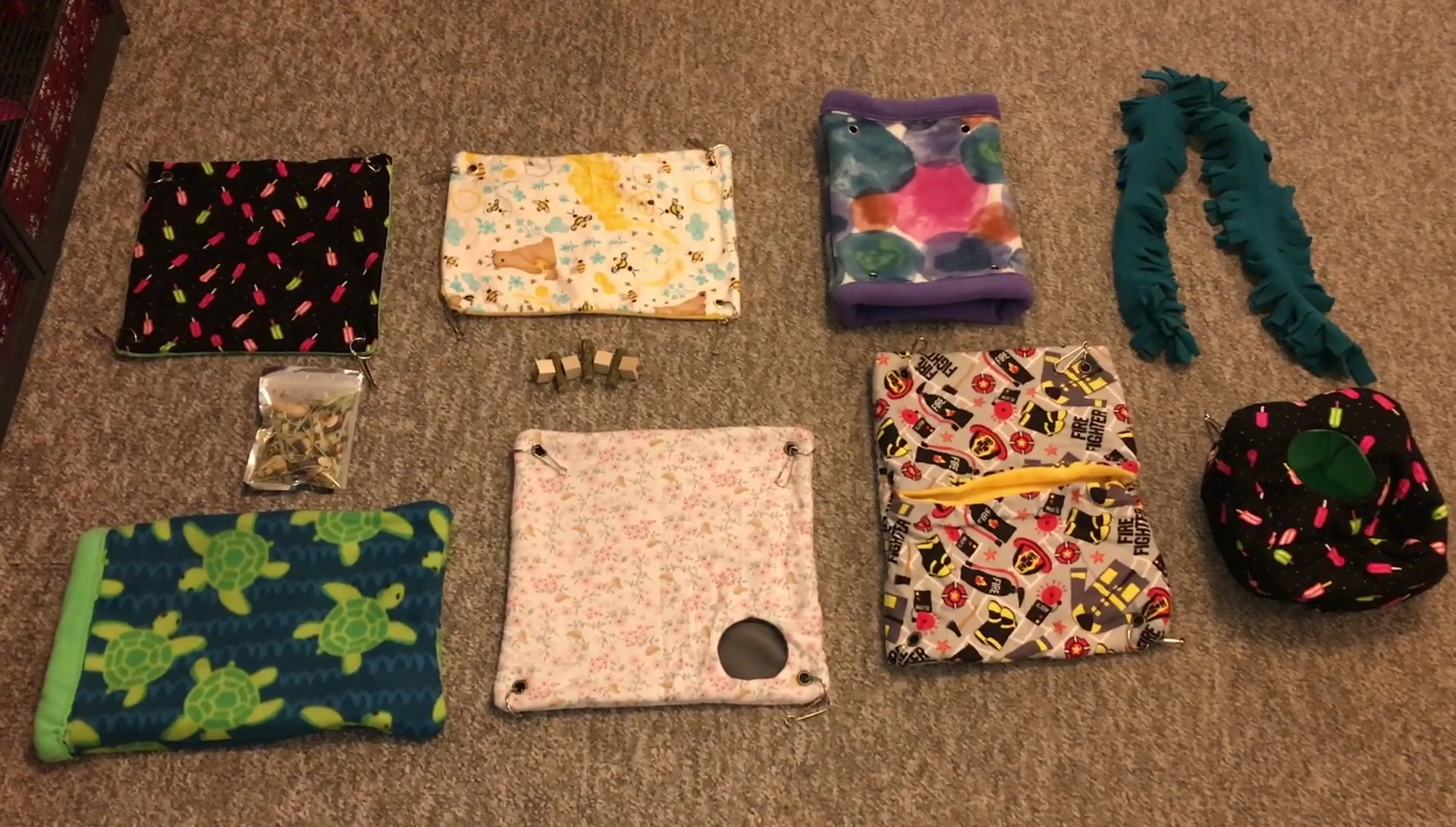 The reviewer summarizing the review, showing various products