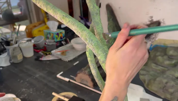 Seal branches: Apply Eco poly clear sealant to protect the finish and make cleaning easier.