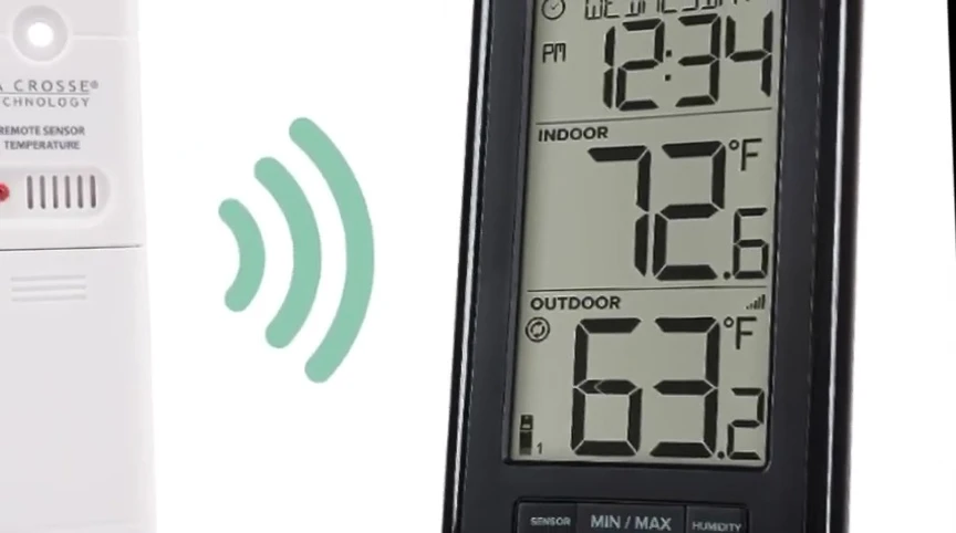 The La Crosse Technology wireless outdoor sensor.