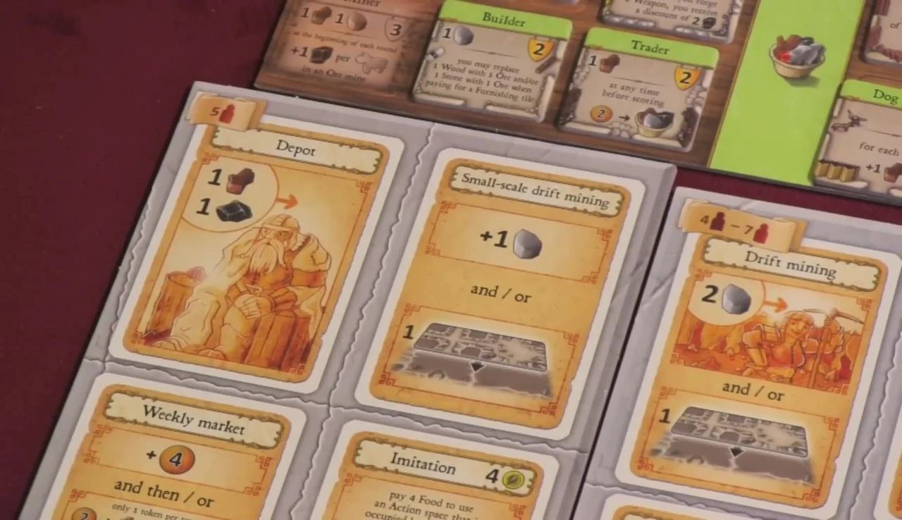 Example of resource placement on the main board.