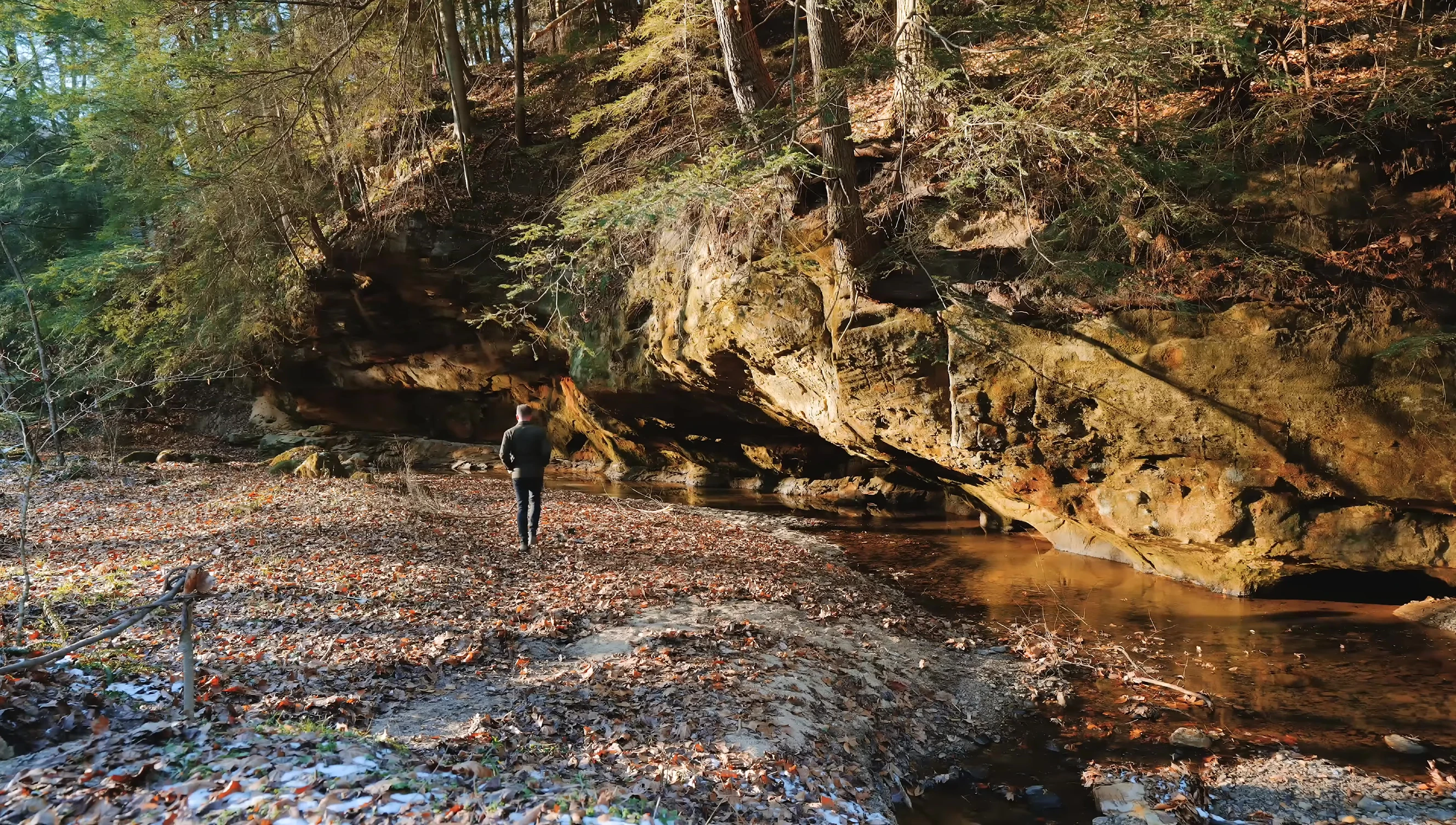 View of the other trail leading to the other caves.
