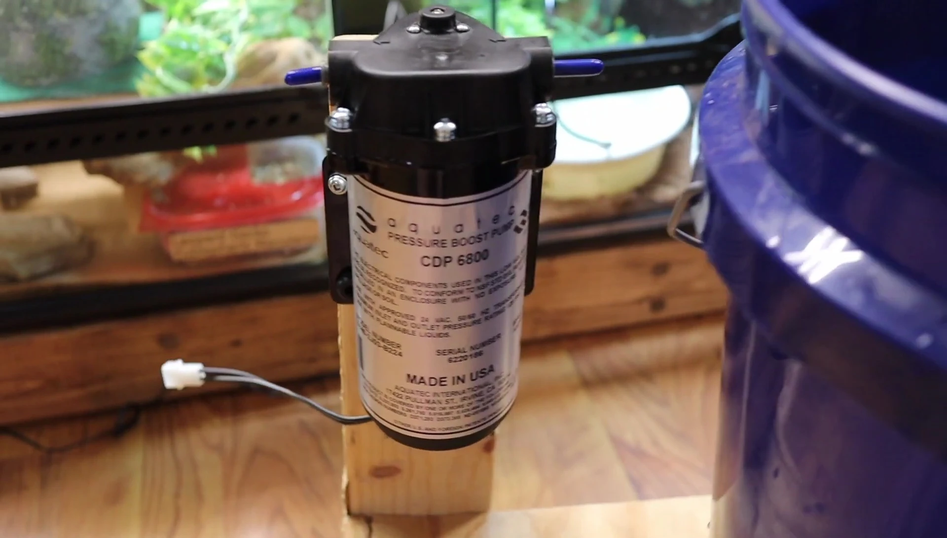 A pressure boost pump used in the misting system.
