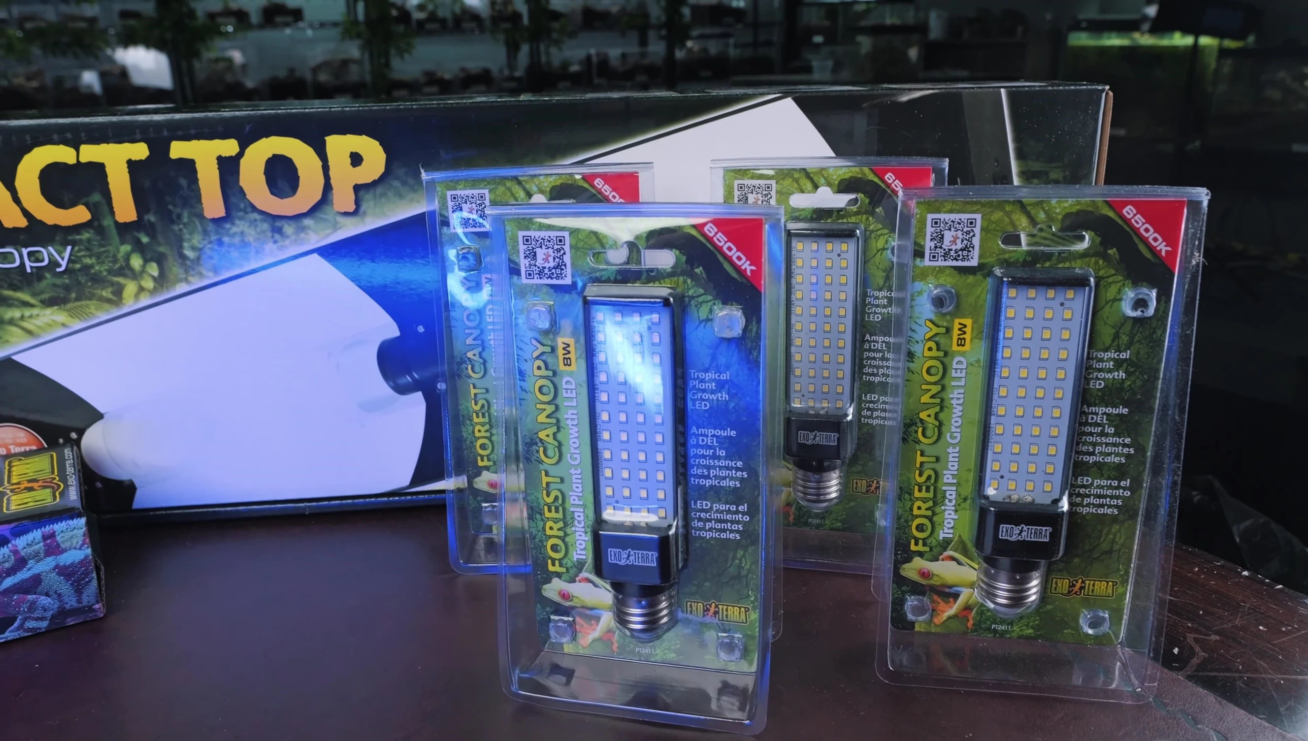 The Forest Canopy tropical plant growth LED lights.