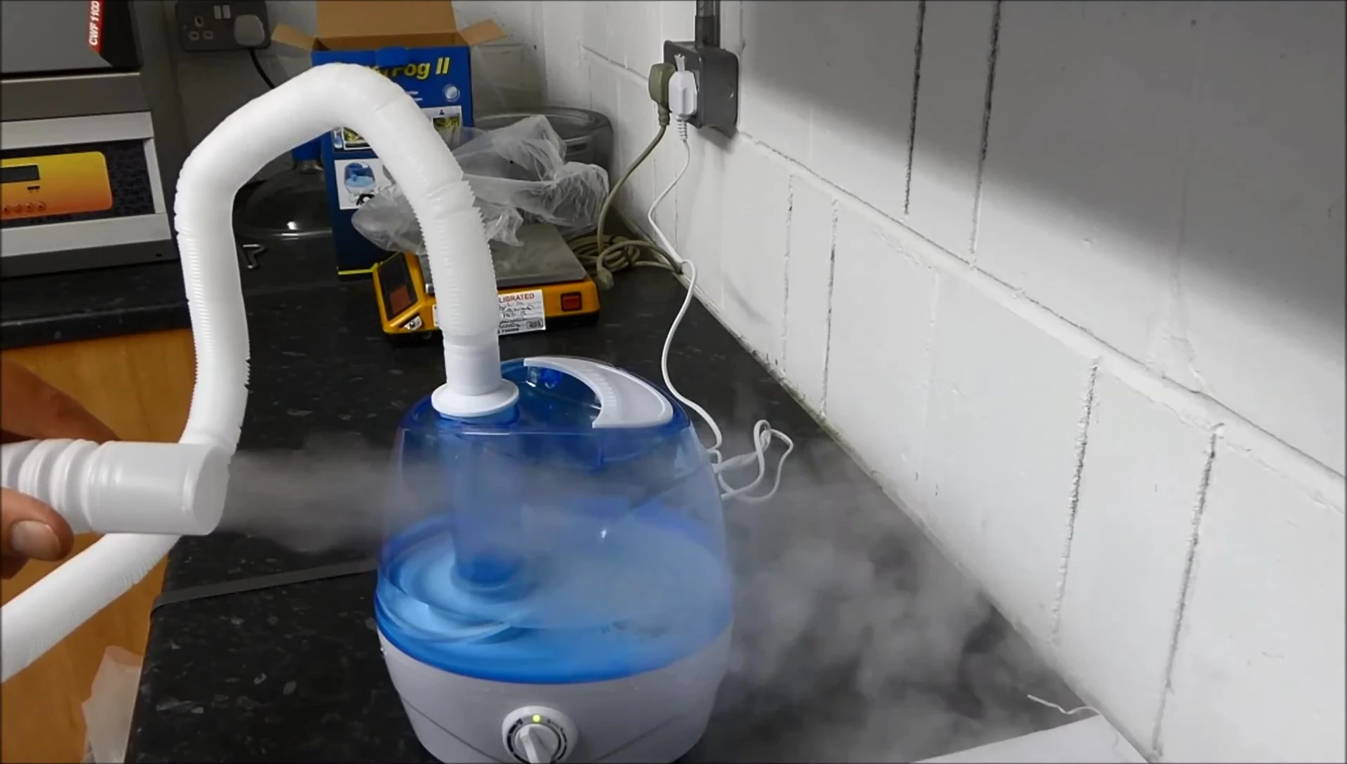 The mist produced by the Superfog 2 in action.