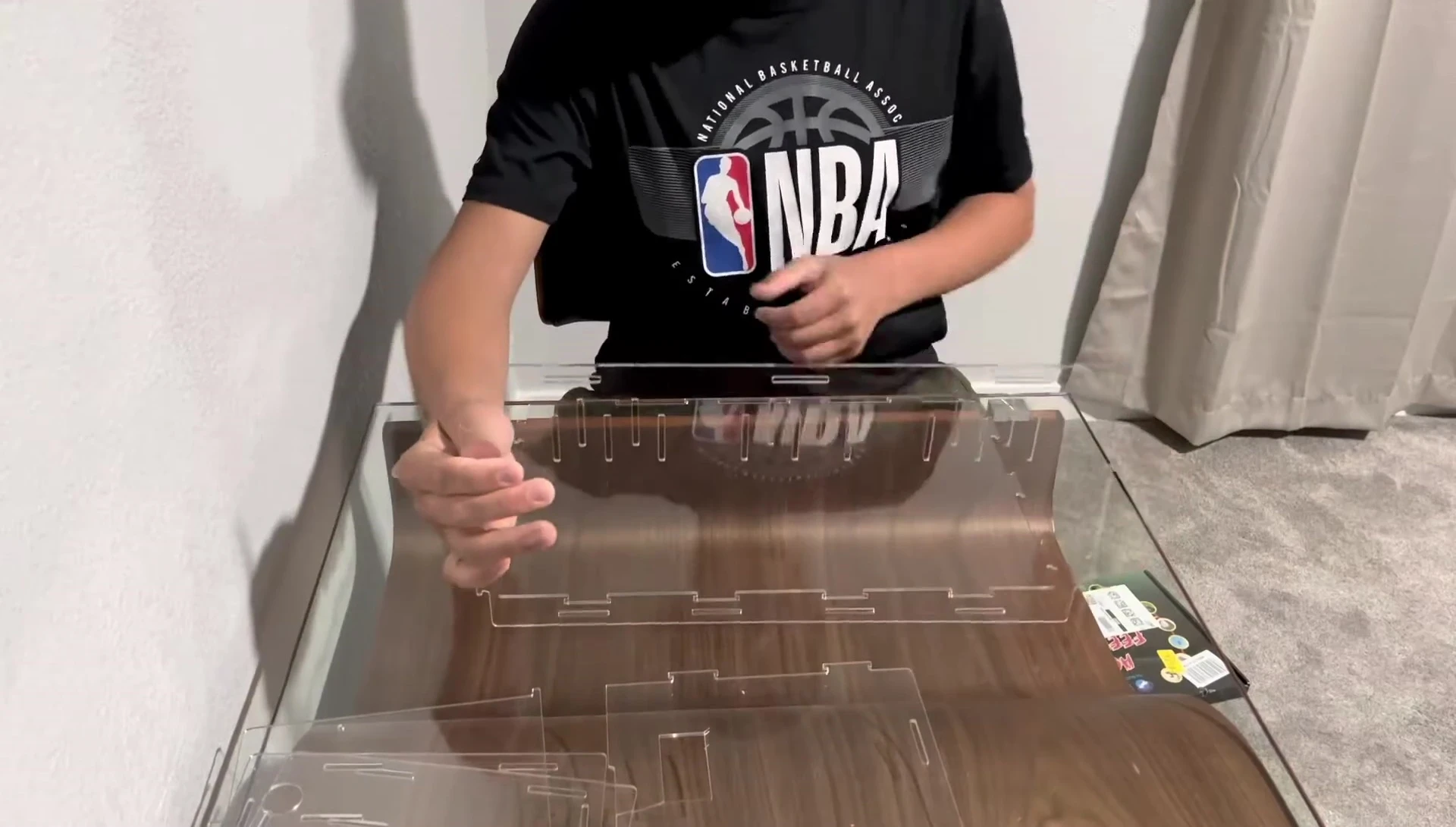 Securing the second piece to the base