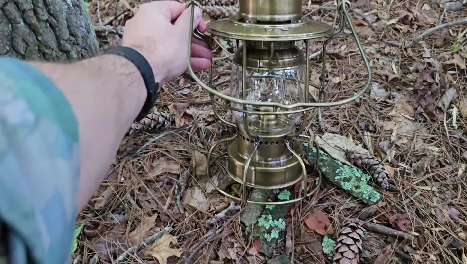 The Vermont Lanterns brass lantern.