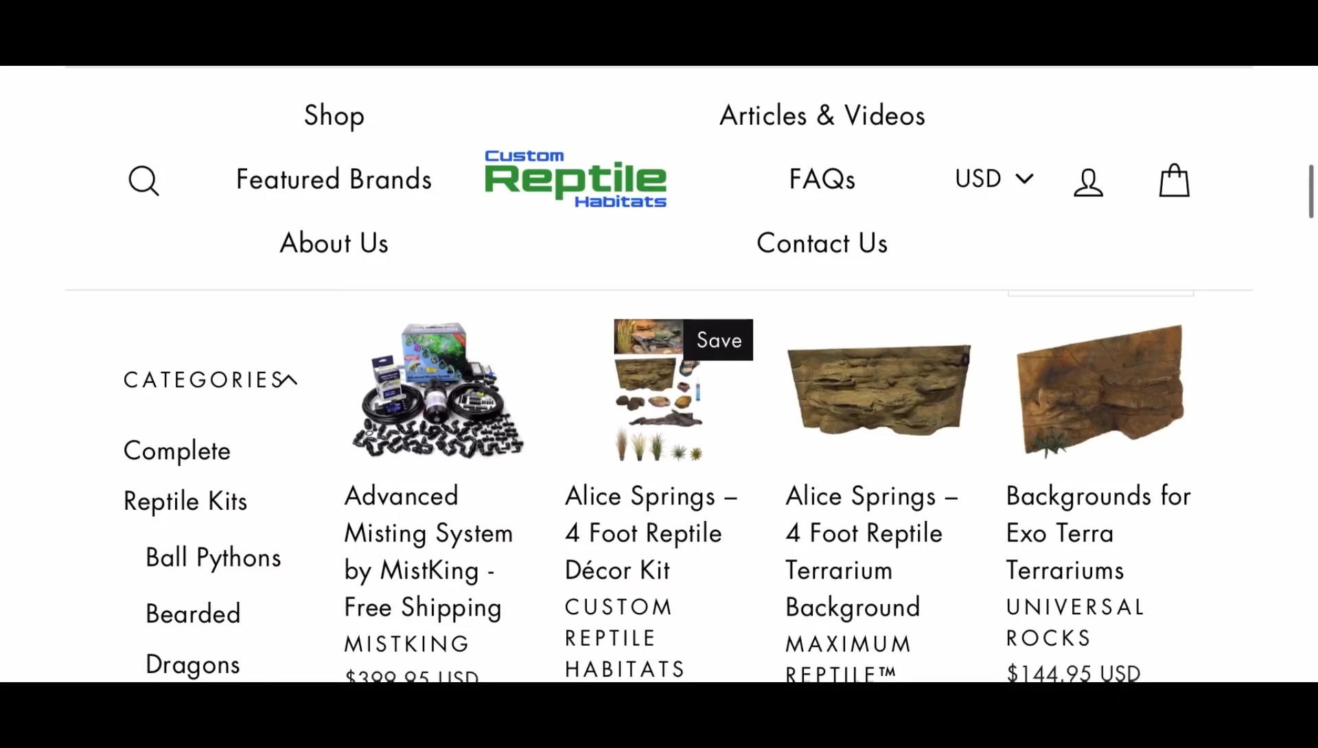Custom Reptile Habitats enclosure